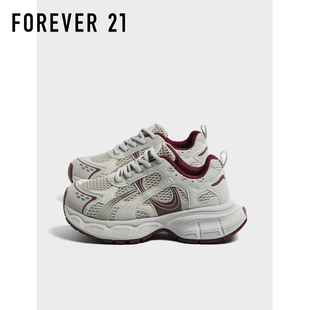 F21厚底老爹鞋女款2025新款秋季增高百搭休闲原创小众学生运动鞋