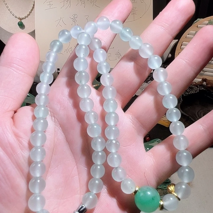 石英质玉未镶嵌项链