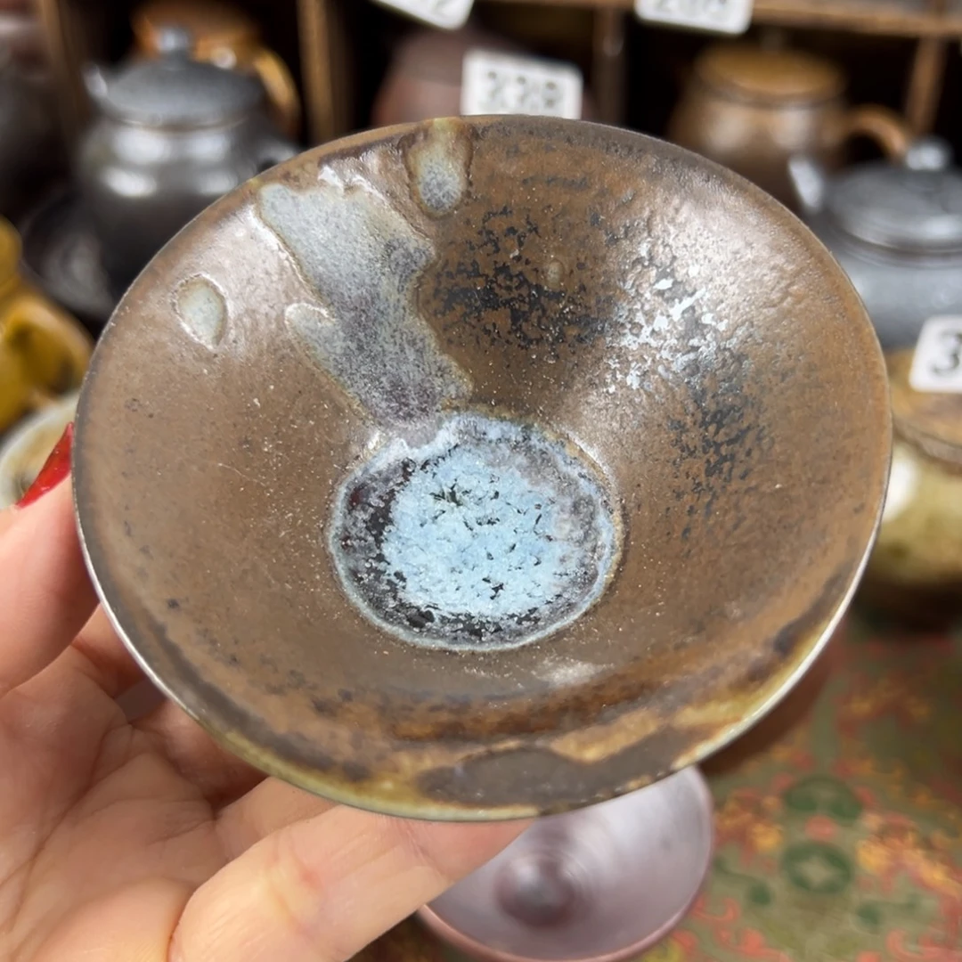 柴烧茶器柴烧茶器主人杯微瑕