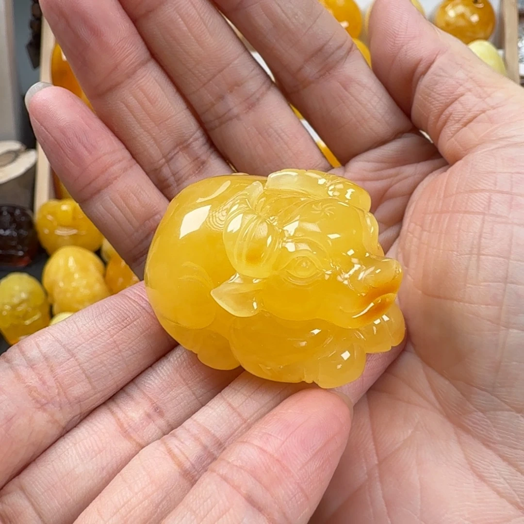 蜜蜡未镶嵌颈饰蜜蜡22.1g