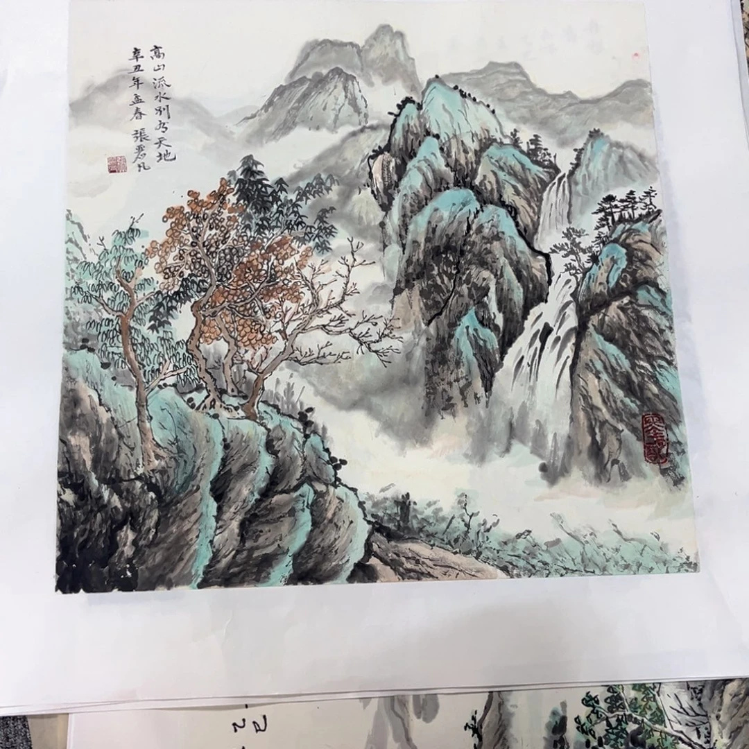 国画绘画作品多次参加全国