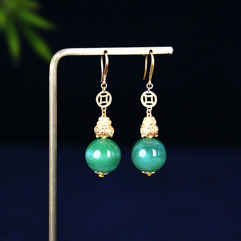 和田玉耳饰【6139D】