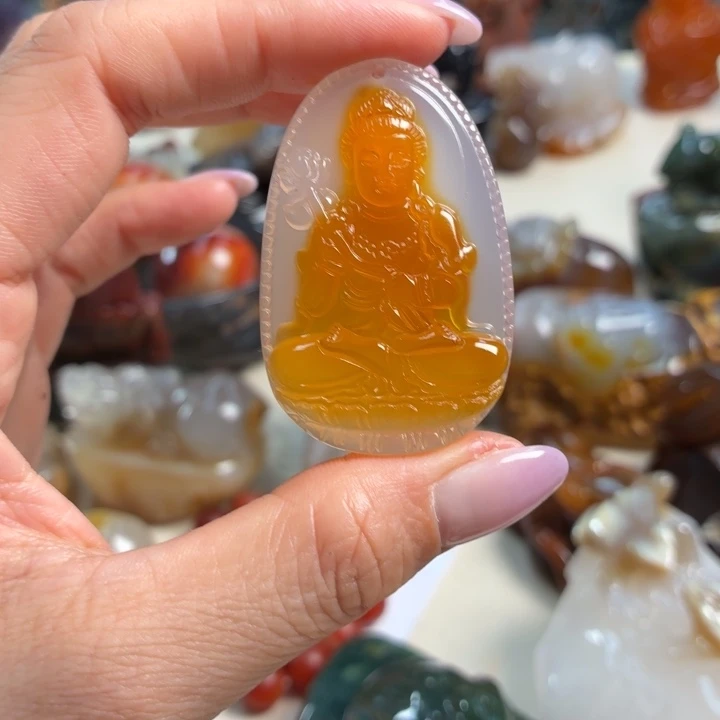 玛瑙/玉髓未镶嵌吊坠(不含链)