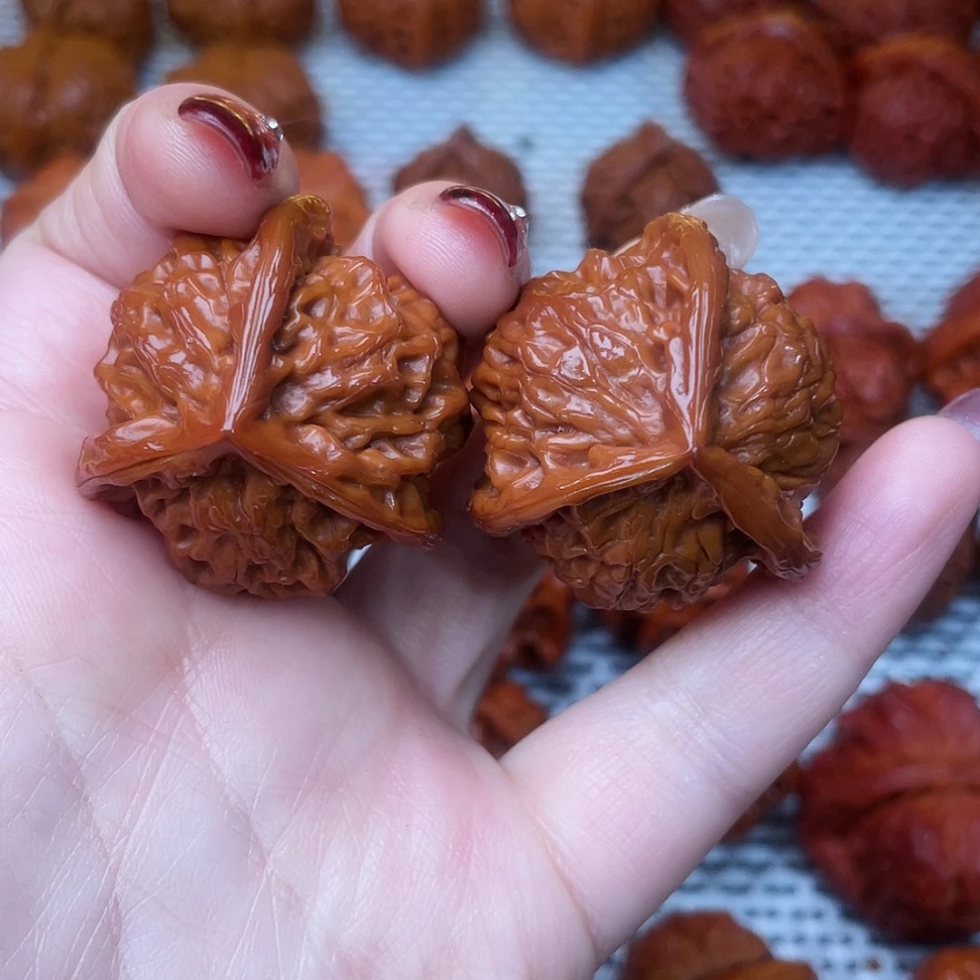 桃核吊坠狗****）文玩核桃 手把件 盘山三棱 37