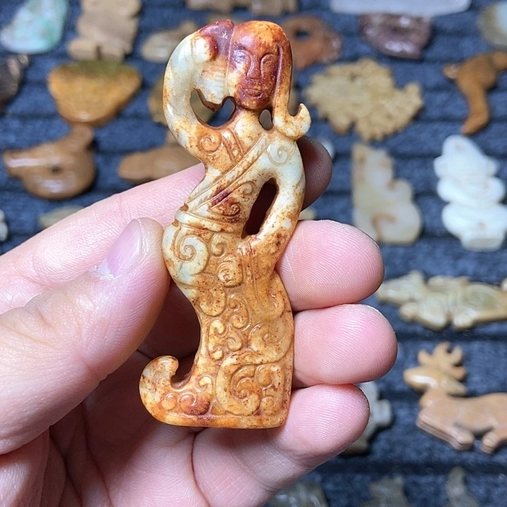 和田玉未镶嵌颈饰67