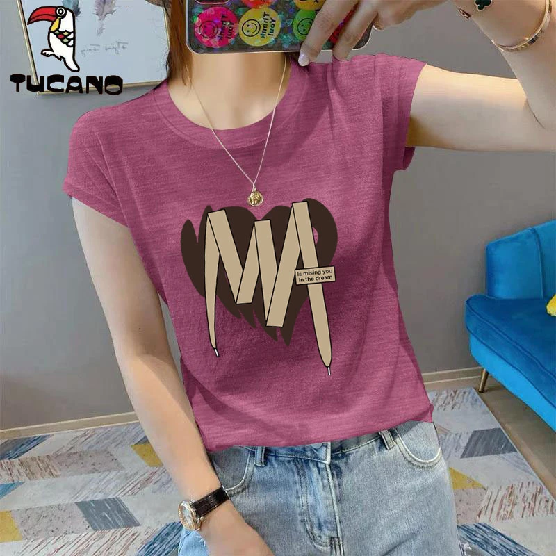 啄木鸟大码女款短袖通勤t恤女2025新款宽松显瘦圆领减龄上衣服