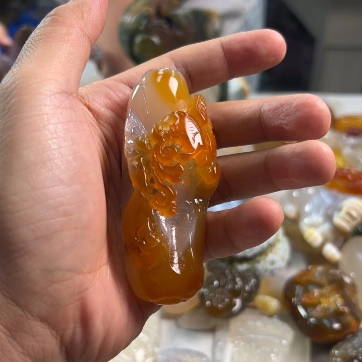 玛瑙/玉髓吊坠(不含链)未镶嵌