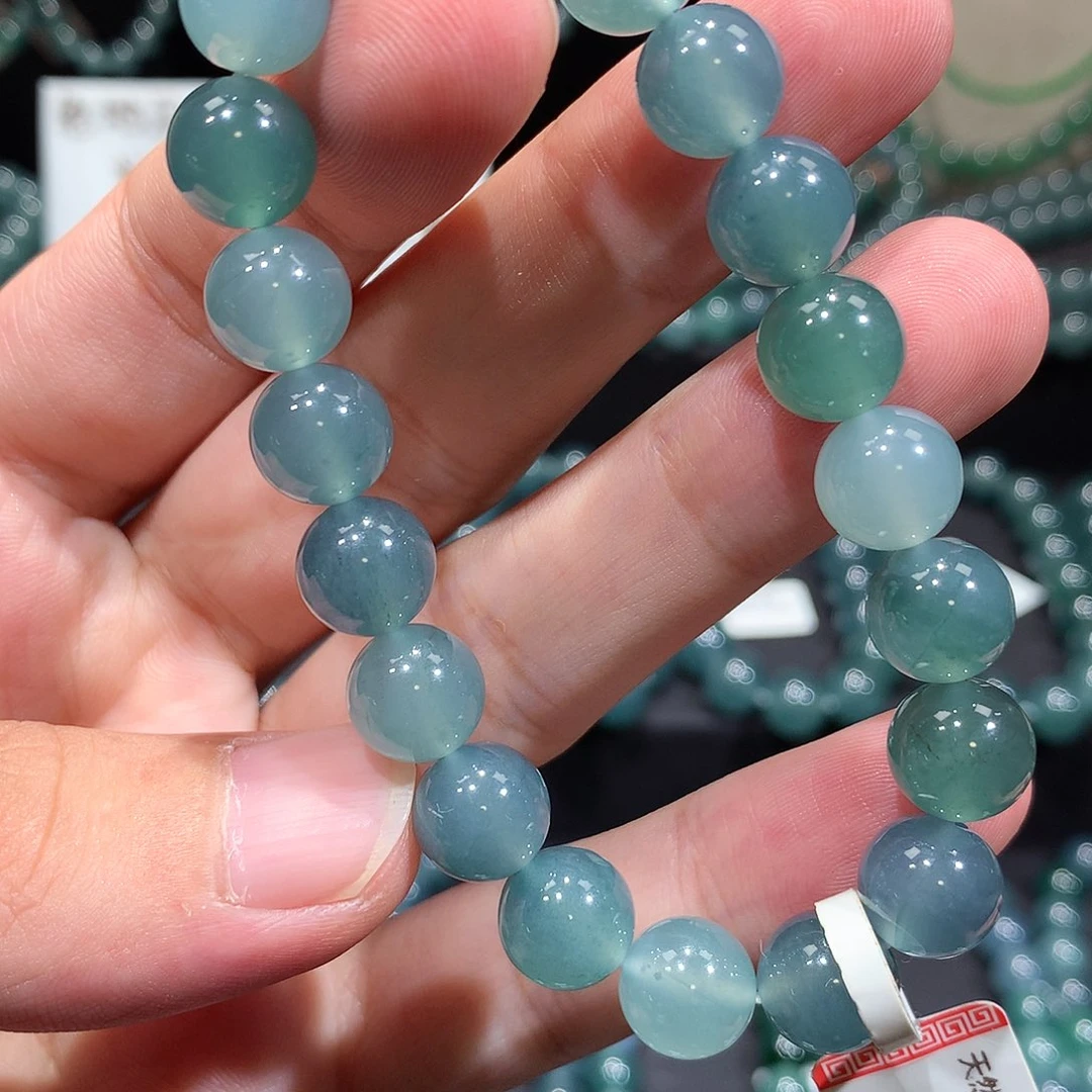 翡翠未镶嵌套链天然a货翡翠手串10