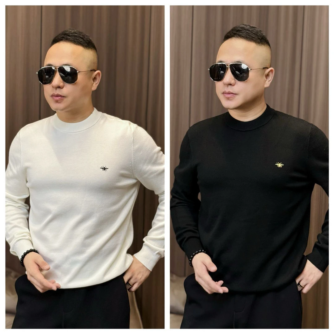 2668 孙先生｜迪赛普澜｜美丽诺羊毛刺绣小蜜蜂男款针织衫