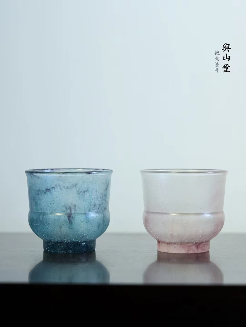 與山堂琉璃-抱素渣斗300ML