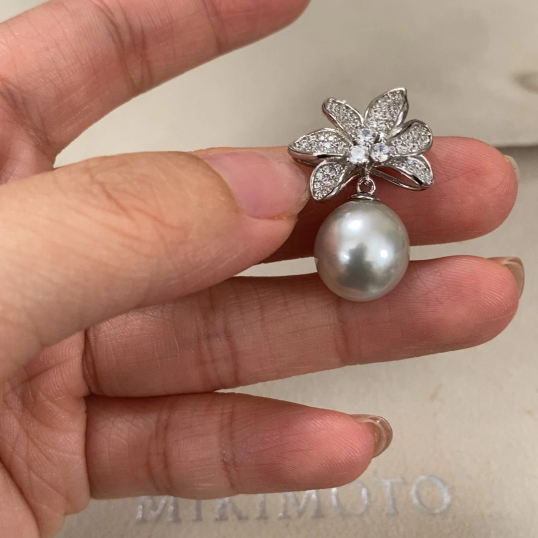 海水珍珠颈饰银S925镶嵌