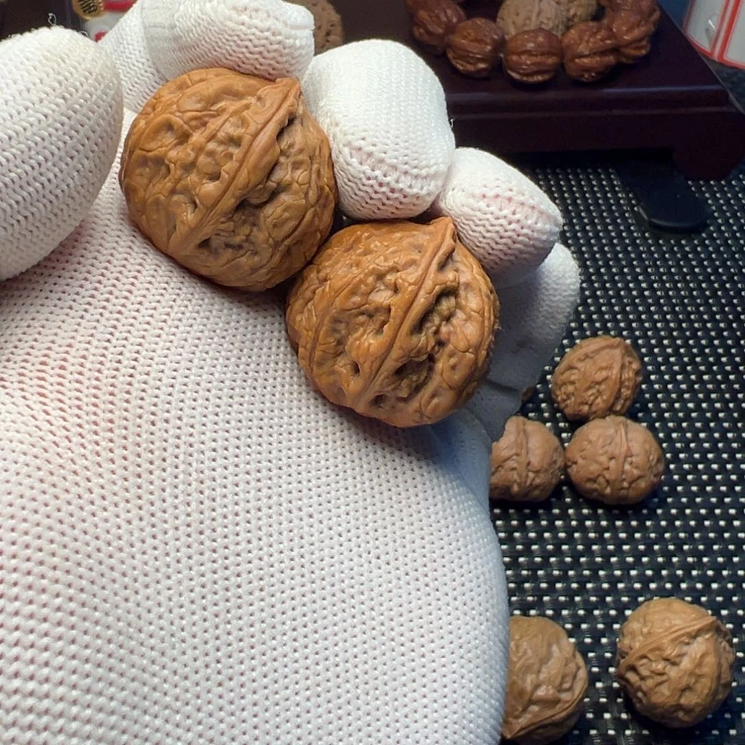 文玩核桃把件龙骨一道筋