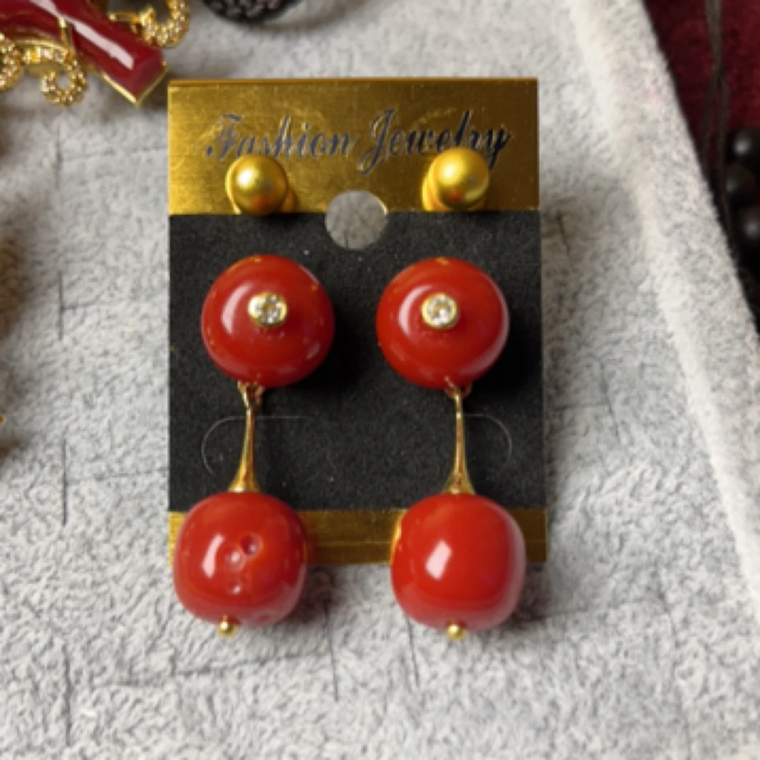 合金硅胶项链 原创设计民族风耳环时尚优雅轻奢长款古法手工气质