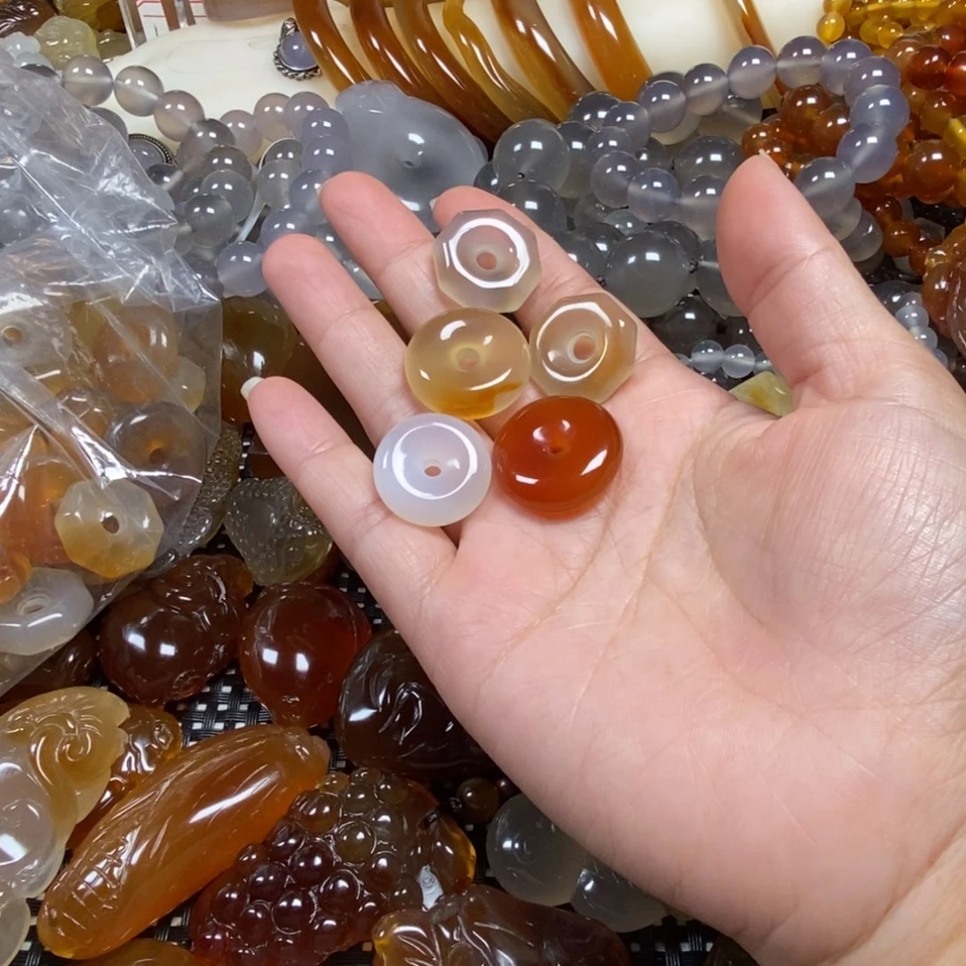 玛瑙/玉髓未镶嵌玛瑙平安扣