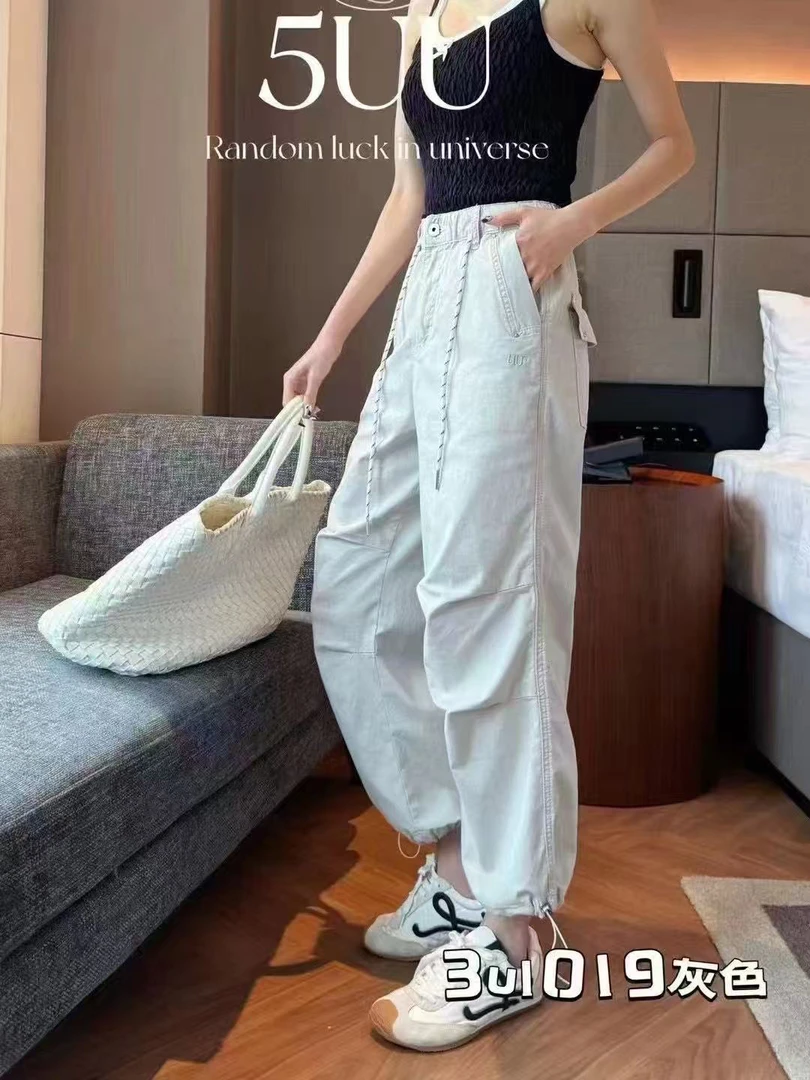 9913夏季爆款刺绣工装裤