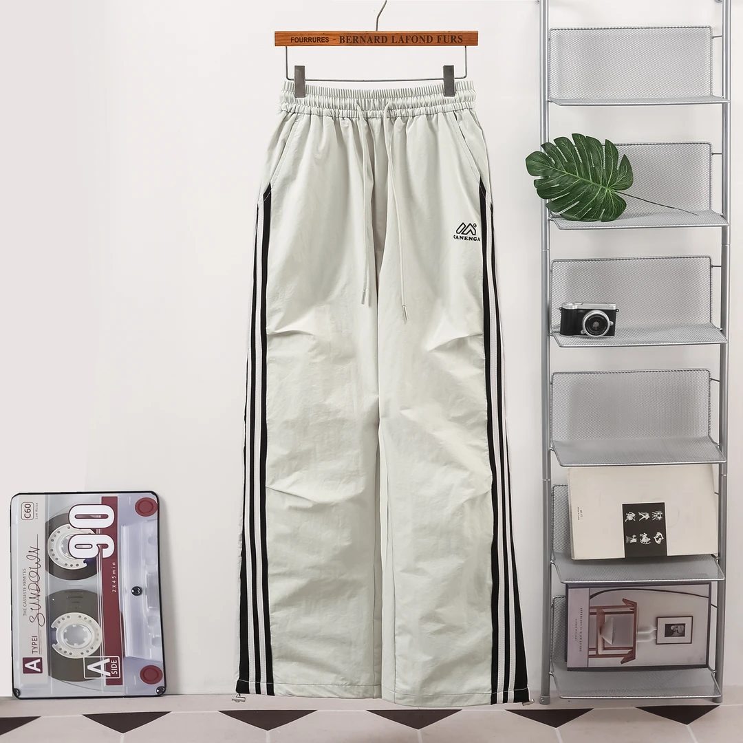 薄款长裤条纹竖条纹常规款休闲裤夏季男大童弹力裤子Q051