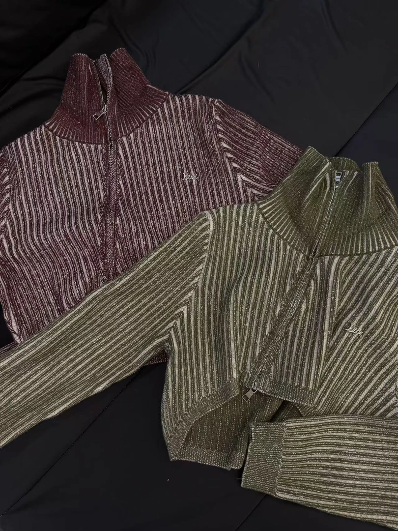 【李里家】美式复古慵懒毛衣开衫外套女上衣