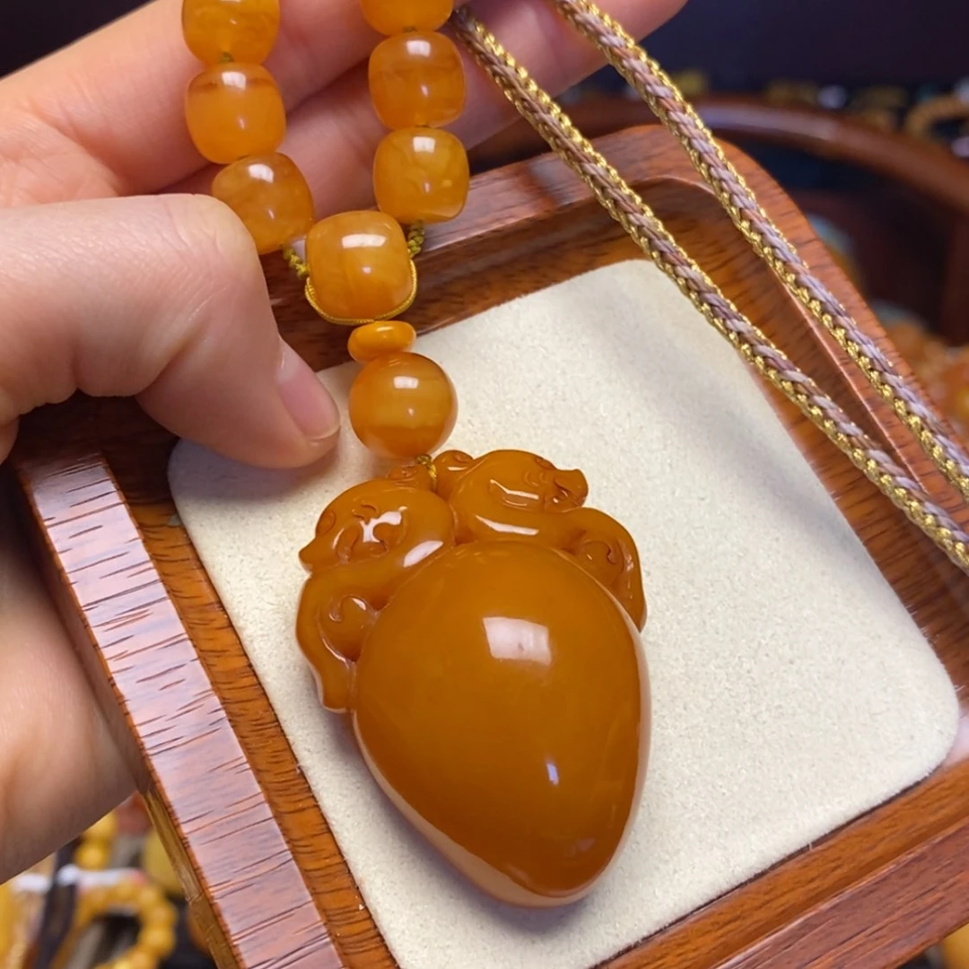 【闪购商品】蜜蜡颈饰未镶嵌项链