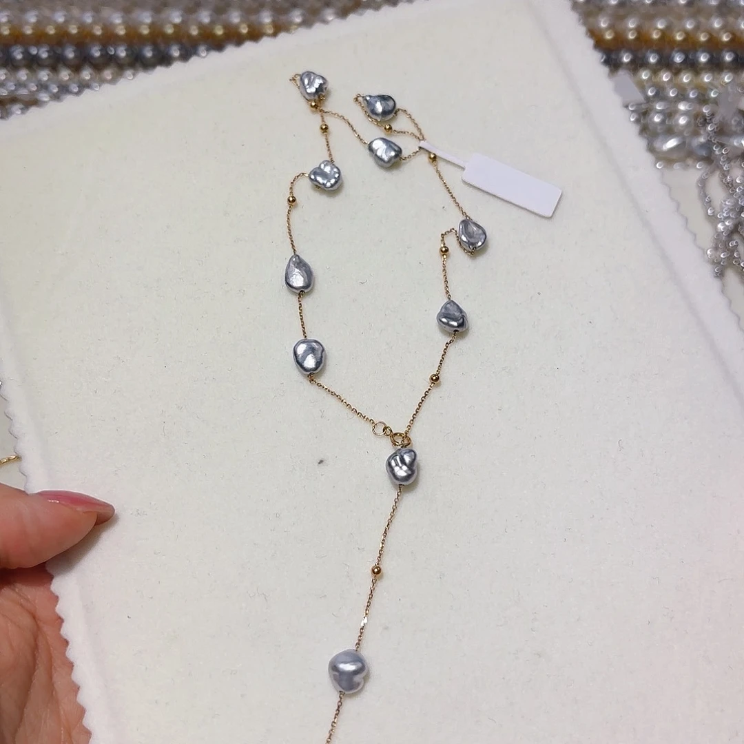 海水珍珠颈饰18K金镶嵌