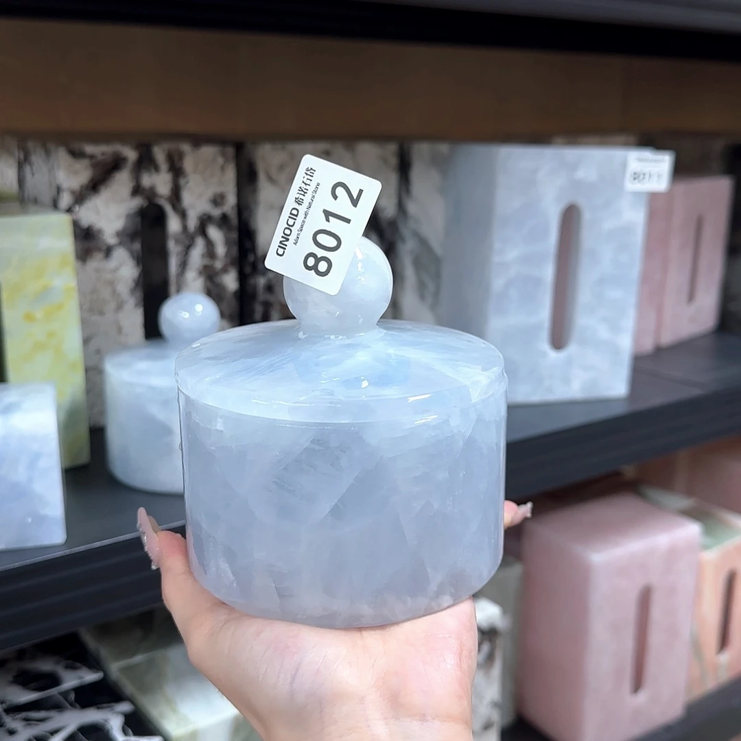 石材8012 蓝水晶大储物罐