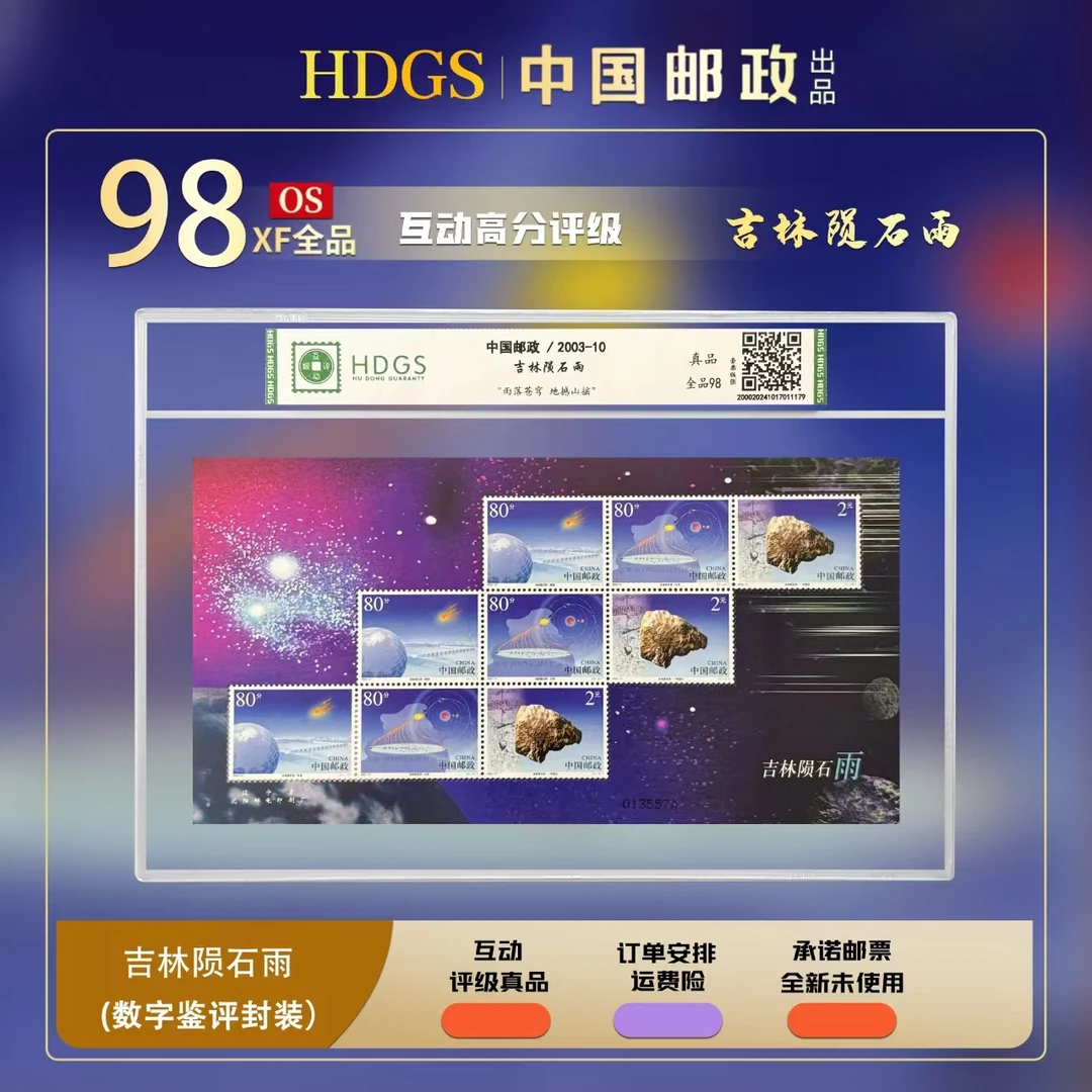 【编年票】《吉林陨石雨》特色版张（带藏馆） 全品98