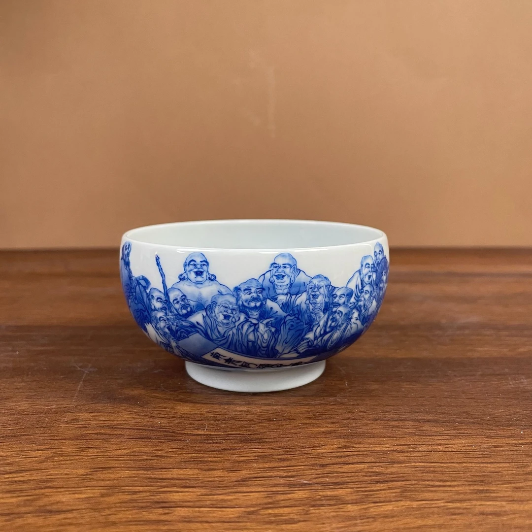 【陶月楼】十八罗汉杯手工手绘景德镇茶具容量120毫升