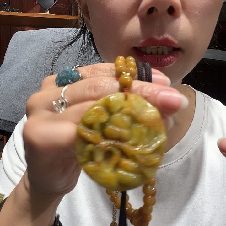 未镶嵌岫玉毛衣链