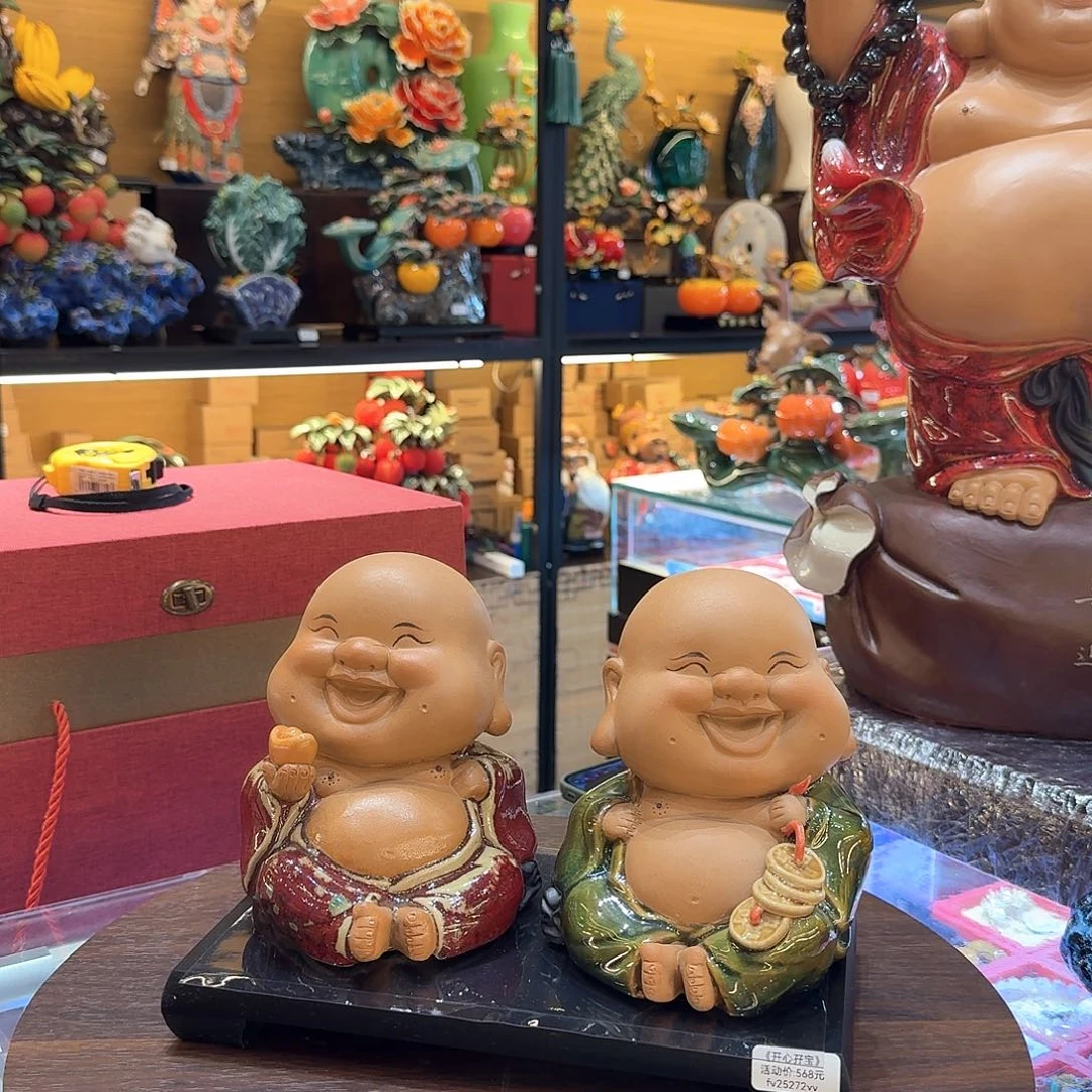 陶瓷孖宝笑佛精品