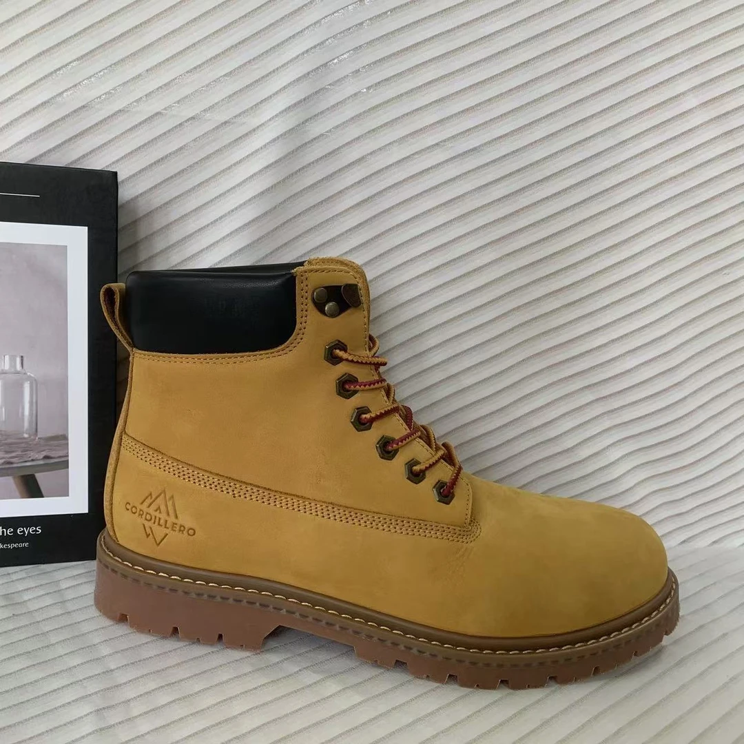 X1139(运动码)  冬季新款中帮加绒加厚百搭户外靴子马丁靴1仓