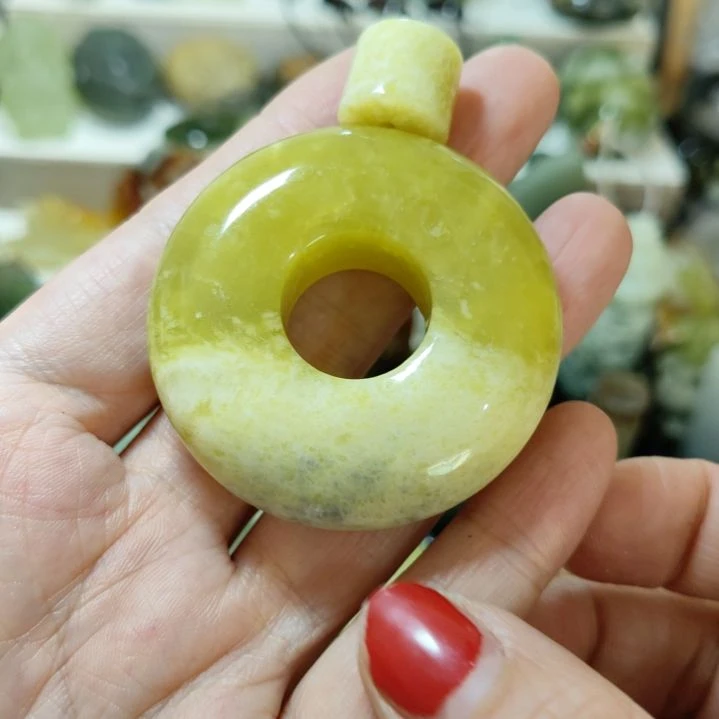 岫玉平安扣未镶嵌