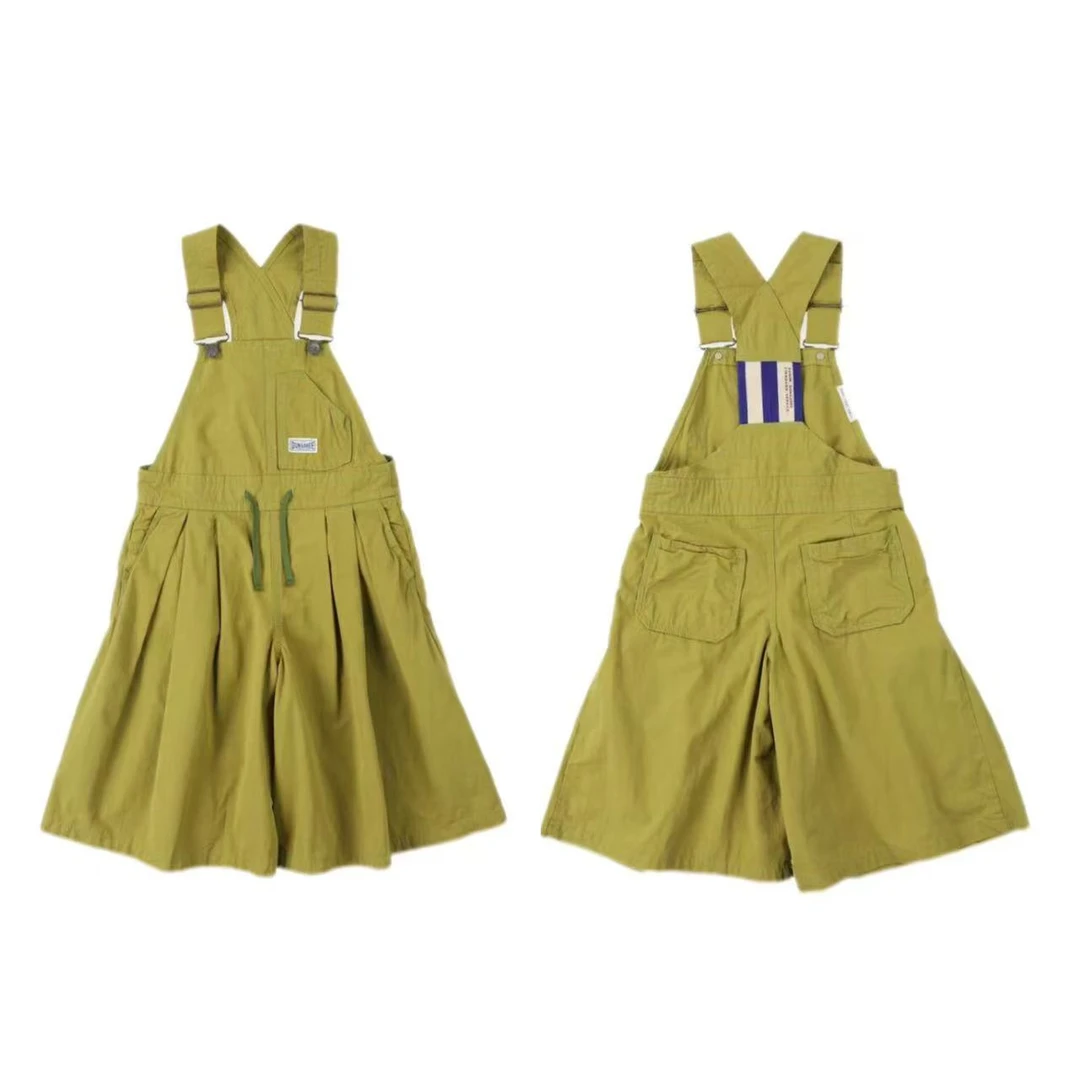 「LIUYI」夏日系女童洋气棉薄高级阔腿大摆裙式宽松亲子背带裤 2429