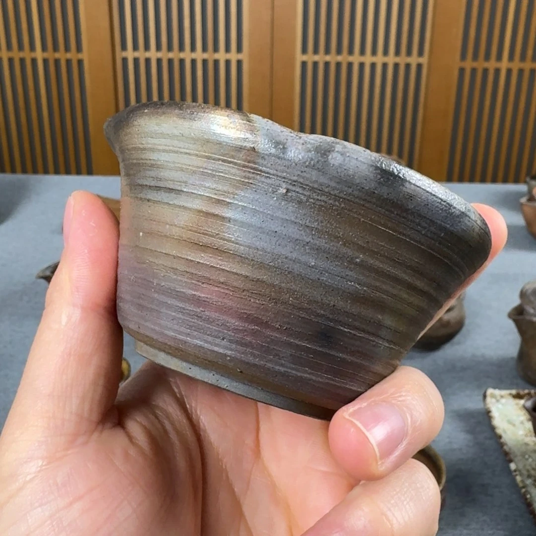 大巧若拙 备前烧 底有小瑕疵