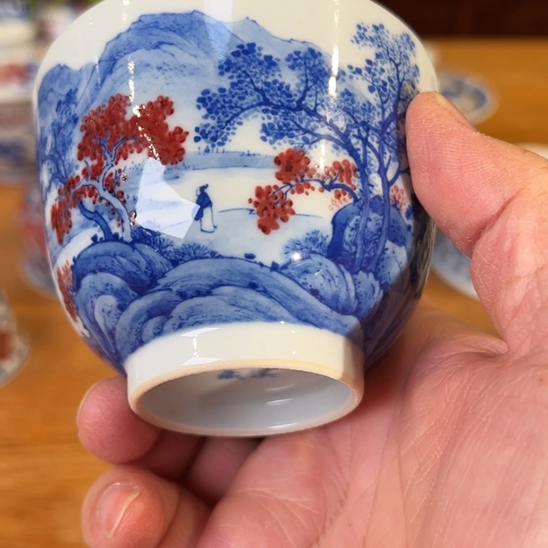 景德镇岚溪釉里红瓷器