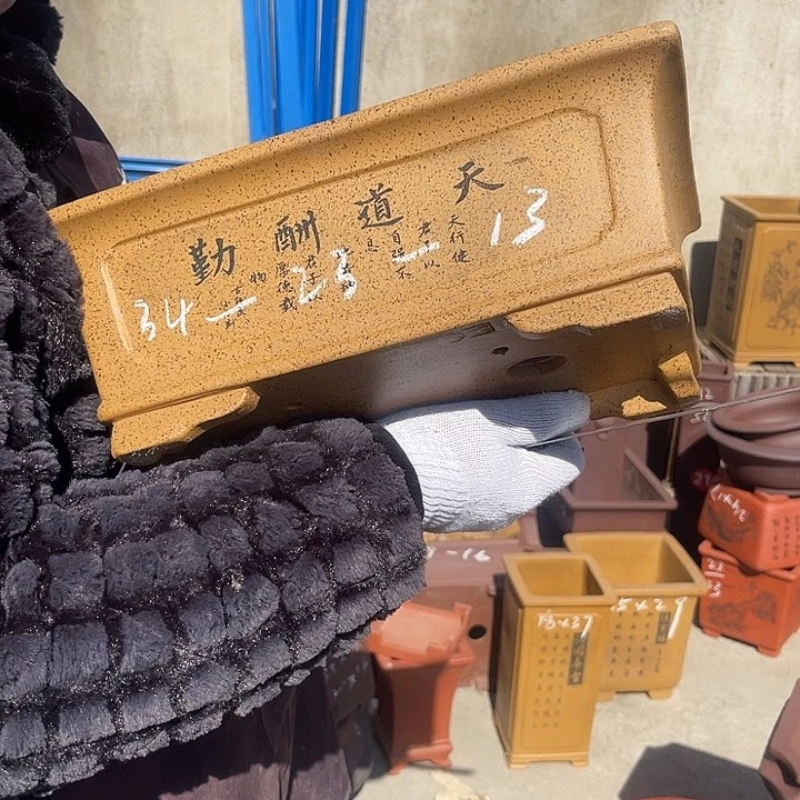 紫砂花盆紫砂等传统