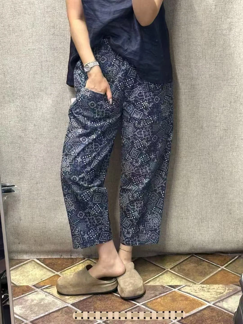 3120女士碎花休闲裤子