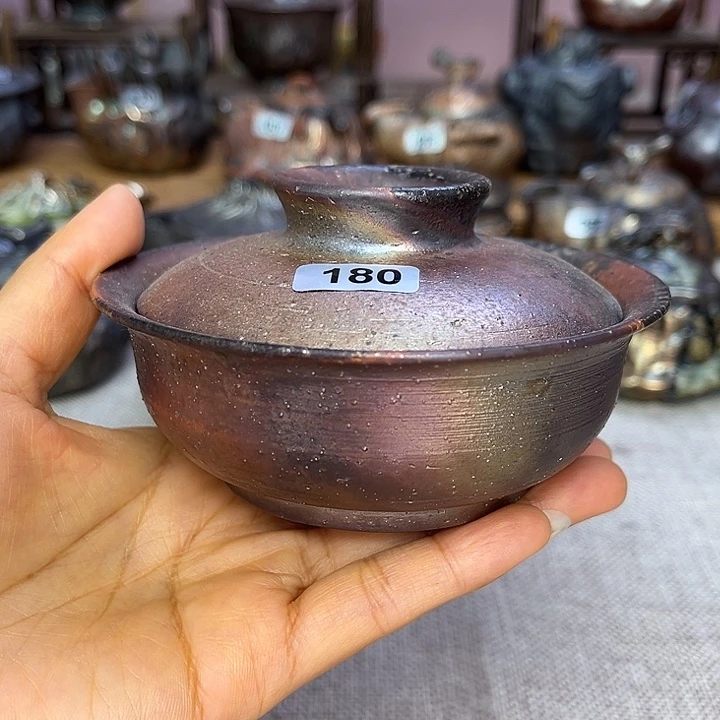 裸柴烧陶瓷手工茶器