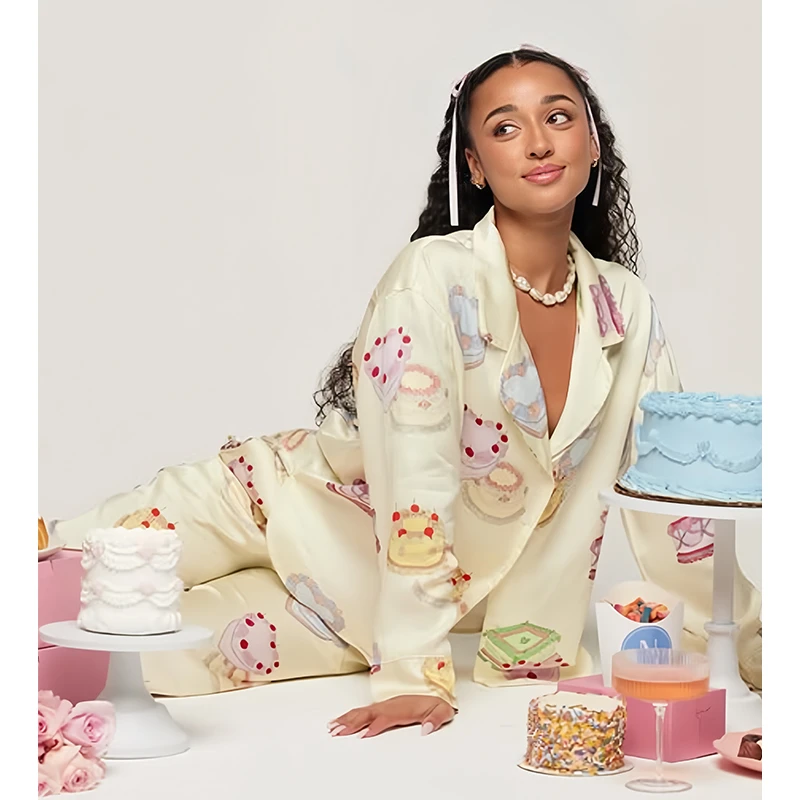 Sleep Password【复古奶油蛋糕】小众潮牌设计家居服