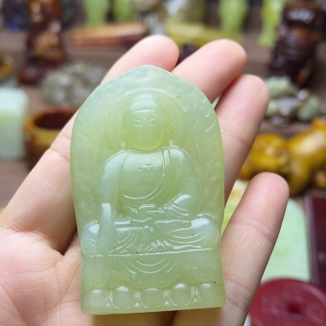 白玉菩提吊坠89。。