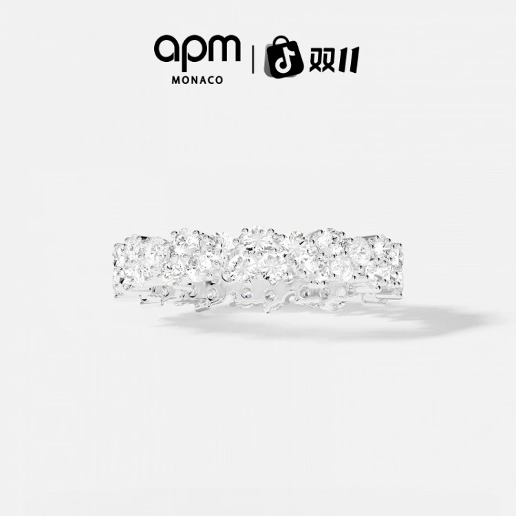 【双11狂欢】APM Monaco 密镶轻奢百搭情侣对戒明星同款明高级氛围