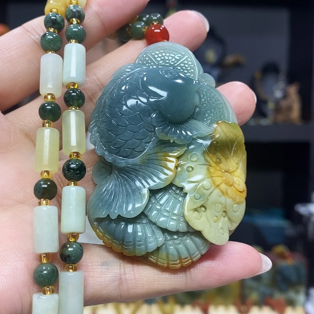 未镶嵌岫玉挂件吊坠项链