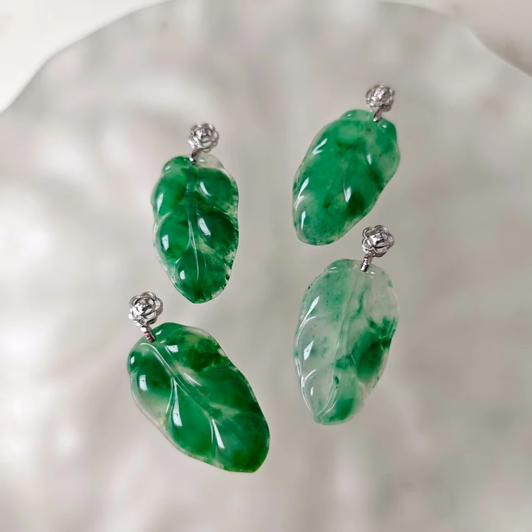 非洲翠叶子吊坠-y2350-s925银-多样性发其一