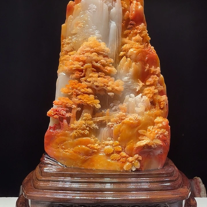 梦***牛寿山石山水画的意境