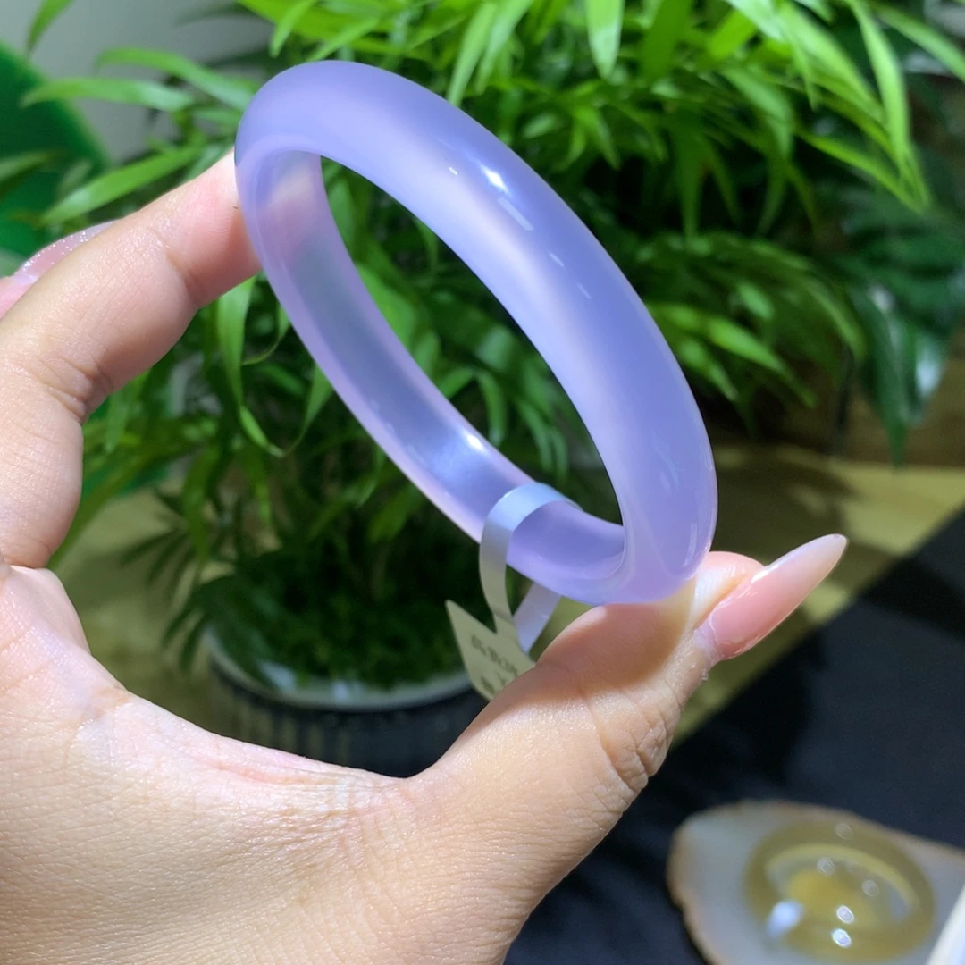 手镯玛瑙/玉髓未镶嵌冰紫