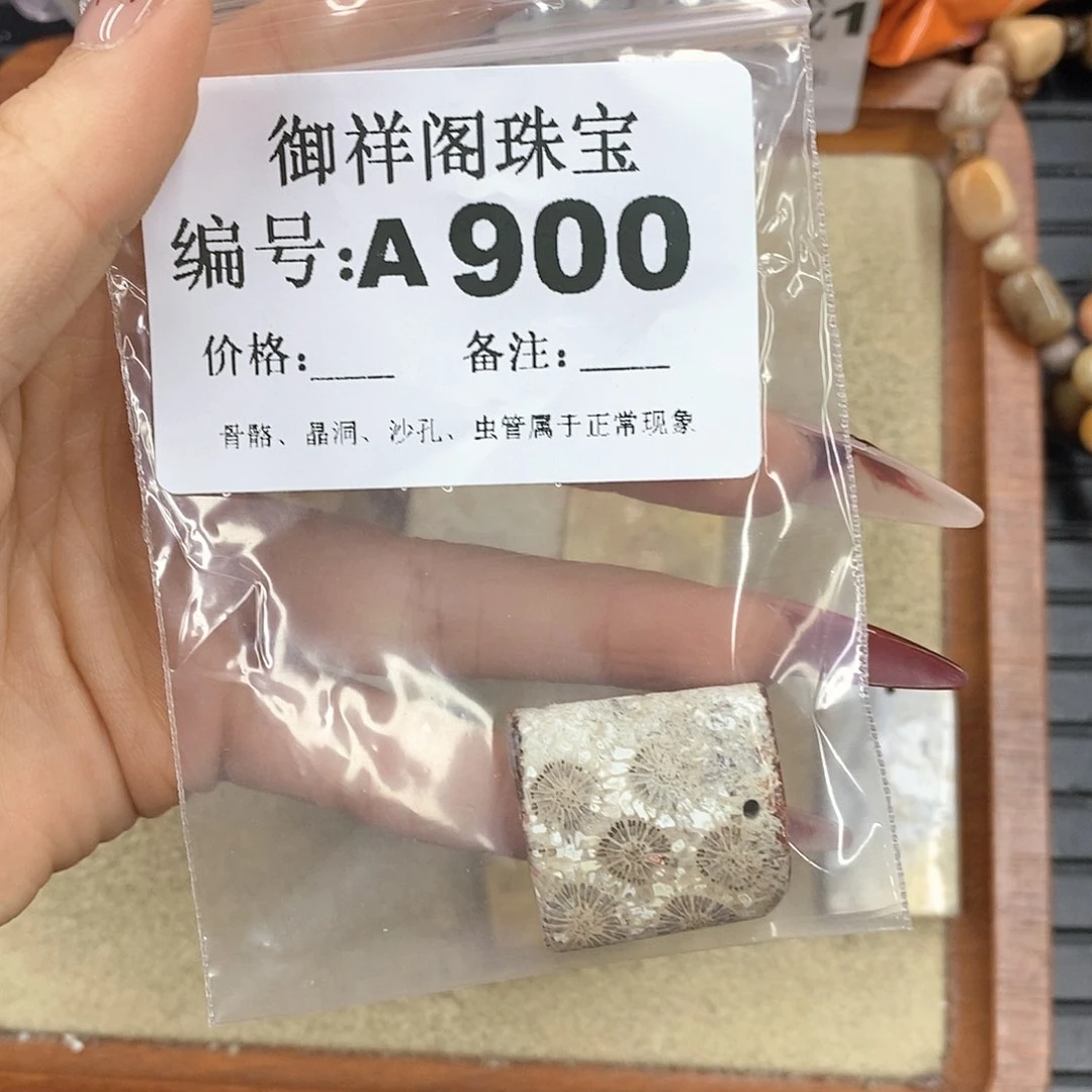 硅化珊瑚（珊瑚玉）颈饰未镶嵌闪****?