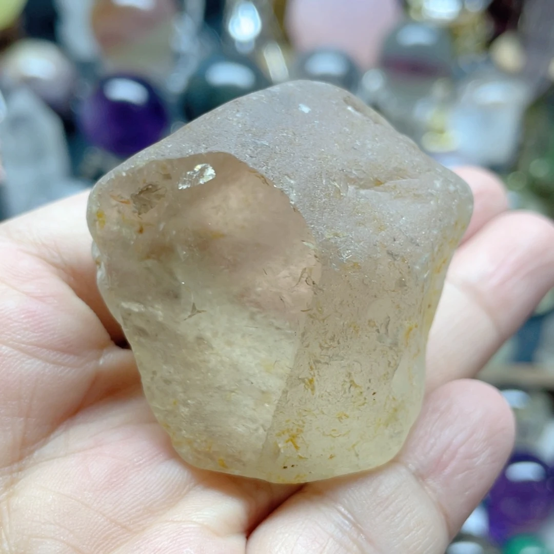 水晶原石未镶嵌紫晶