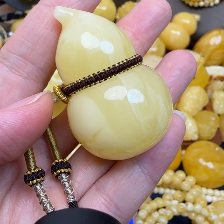 蜜蜡颈饰未镶嵌天然蜜蜡