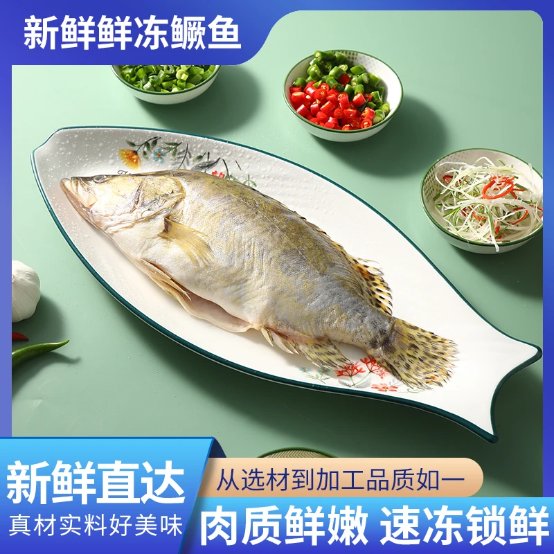 鲜冻鳜鱼3条【带包装0.6-2.5斤/条】鲜冻鳜鱼低温锁鲜净膛去鳞去鳃