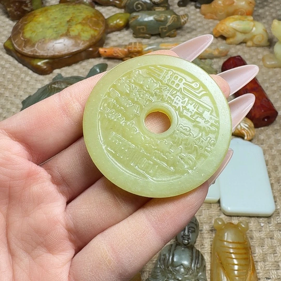 白玉菩提吊坠挂件