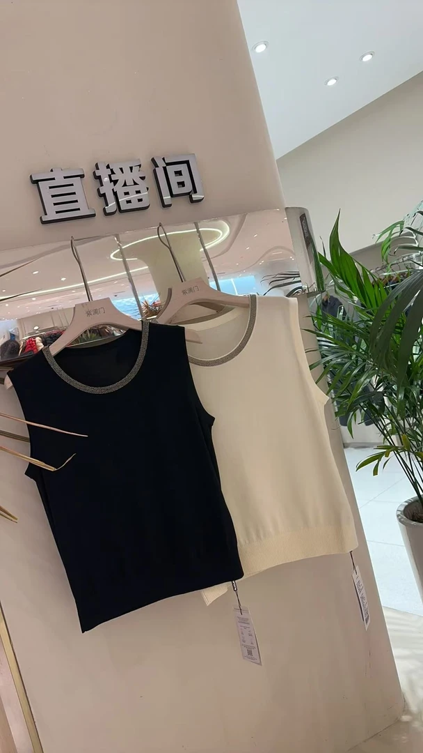 高端时尚气质百搭天丝莱赛尔背心308276