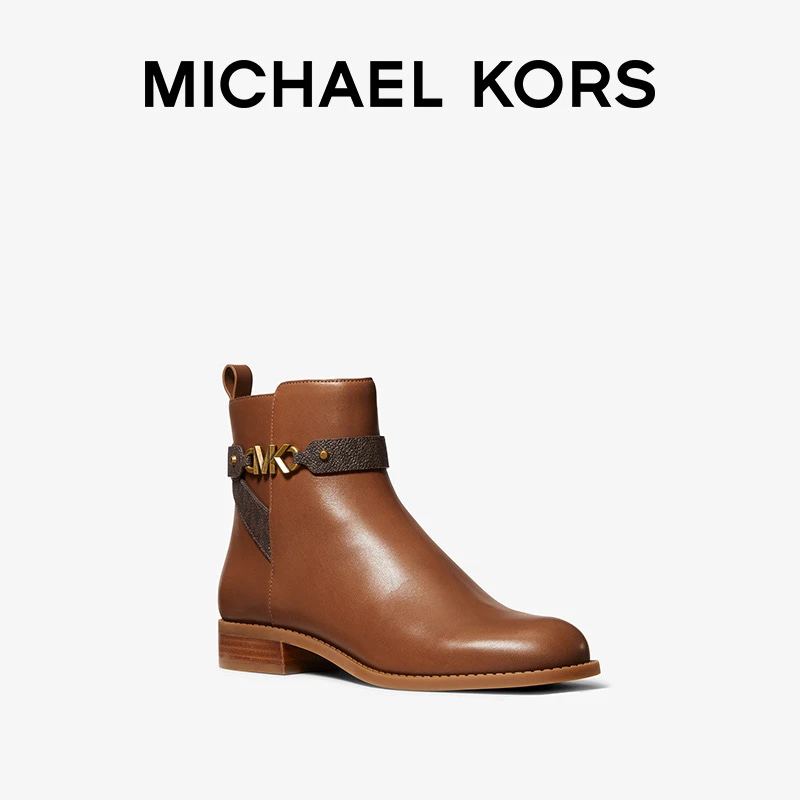 MICHAEL KORS MK Farrah 女士皮质短筒靴